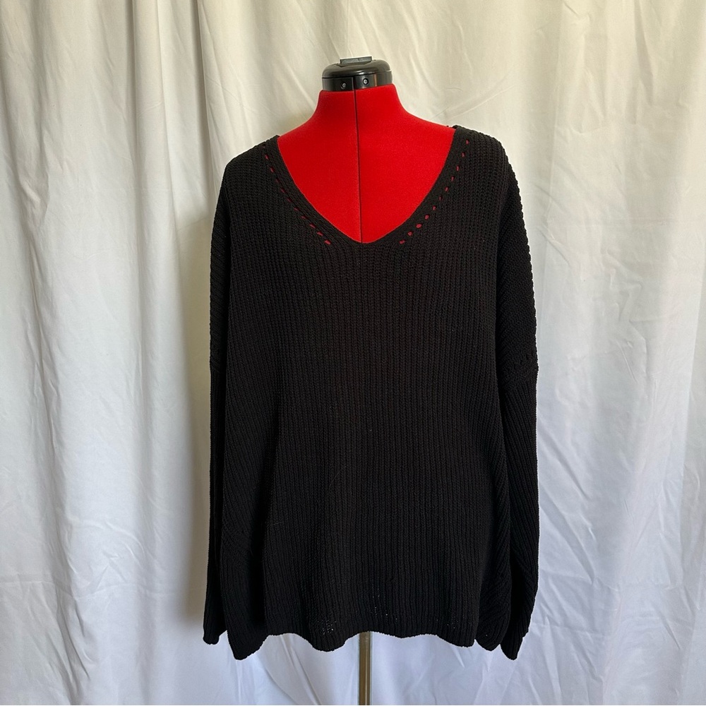 New Directions Black Knit Sweater